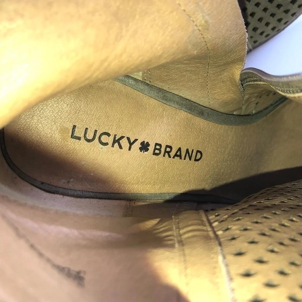 Lucky Brand Lakyn Perforated Open Toe Bootie